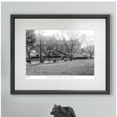 Brotton, Britannia Terrace C1955 - Single Picture Frame Print on Wood