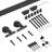 LAZ Top Mount Sturdy Sliding Barn Door Hardware Kit-49602927