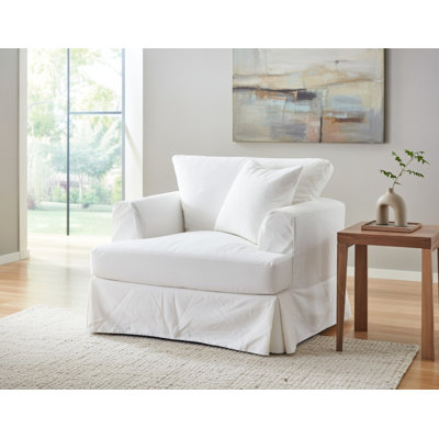 Joanthony Snow Slip Cover Chair