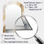 Or et blanc Magic Marble Geode III - miroir asymétrique en marbre, miroir mural décoratif arqué doré, impression d'art en métal-527549925