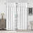 2 Panels Blackout Window Treatment Valances, Solid Color-Block Scalloped Valances, Decorative Rod Pocket Short Curtain Panel For Kitchen, Window, Bathroom-253769560-253769561
