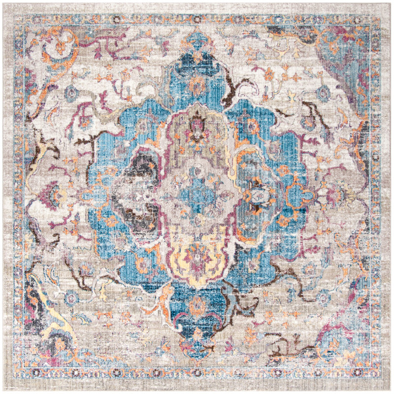 Jehanne Performance Oriental Rug, Square 7'