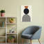 «Stacked Geometric Forms Abstract», reproduction d'art géométrique murale contemporaine-857363595
