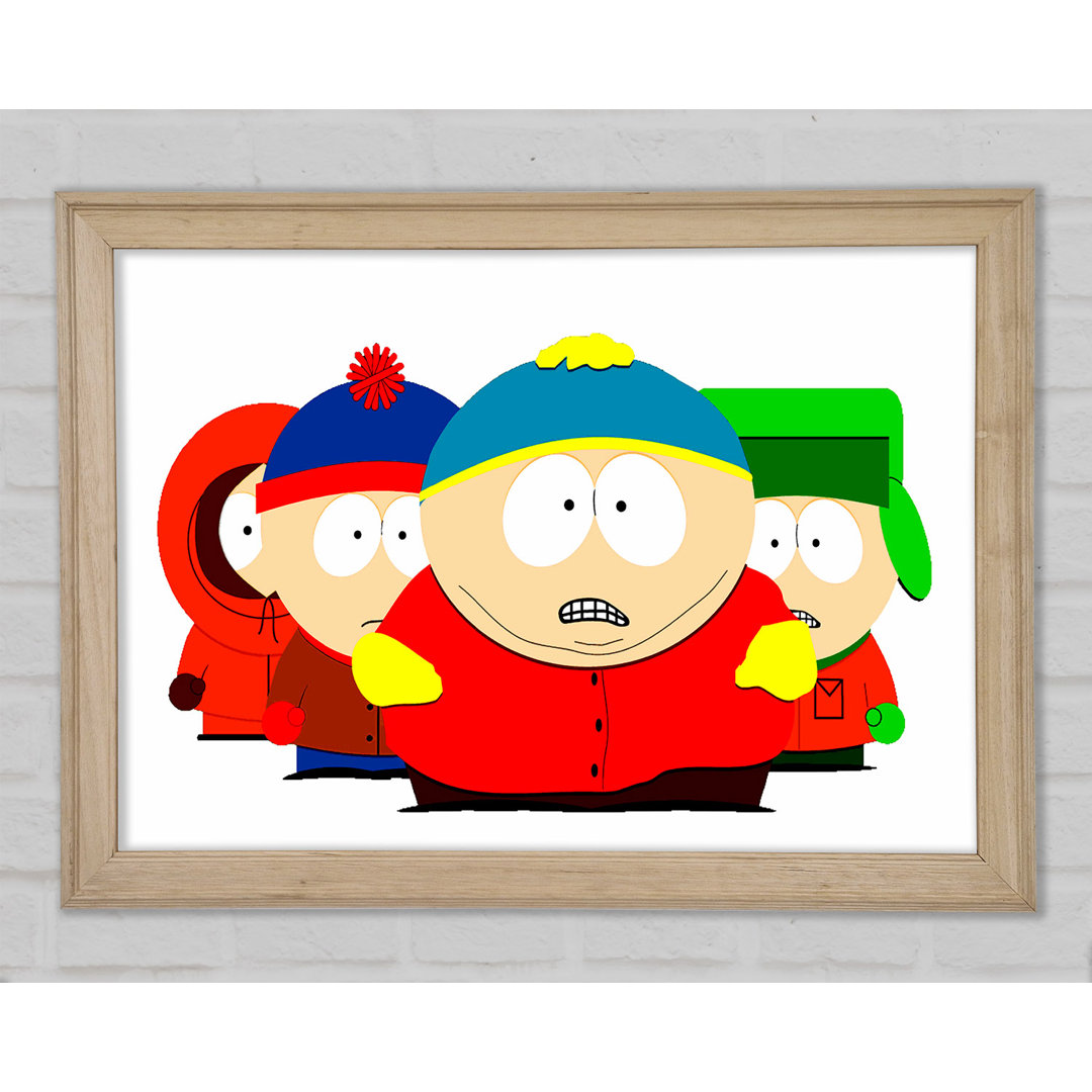 South Park Charaktere Gerahmter Druck