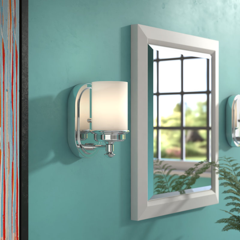 Azairah Dimmable Bath Sconce, Polished Chrome