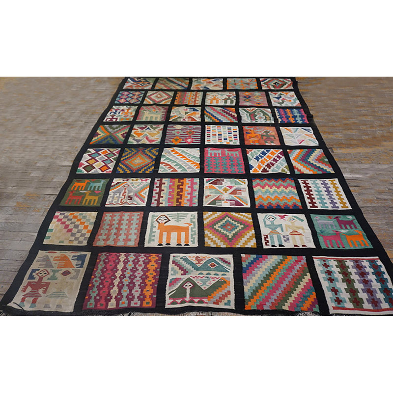 Antique Gafsa Tunisia Flat Weave Rug