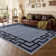 Abstract Machine Printed Shag Area Rug