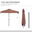 Parasol de plage 90,6 "avec manivelle Stanislao-1696516394