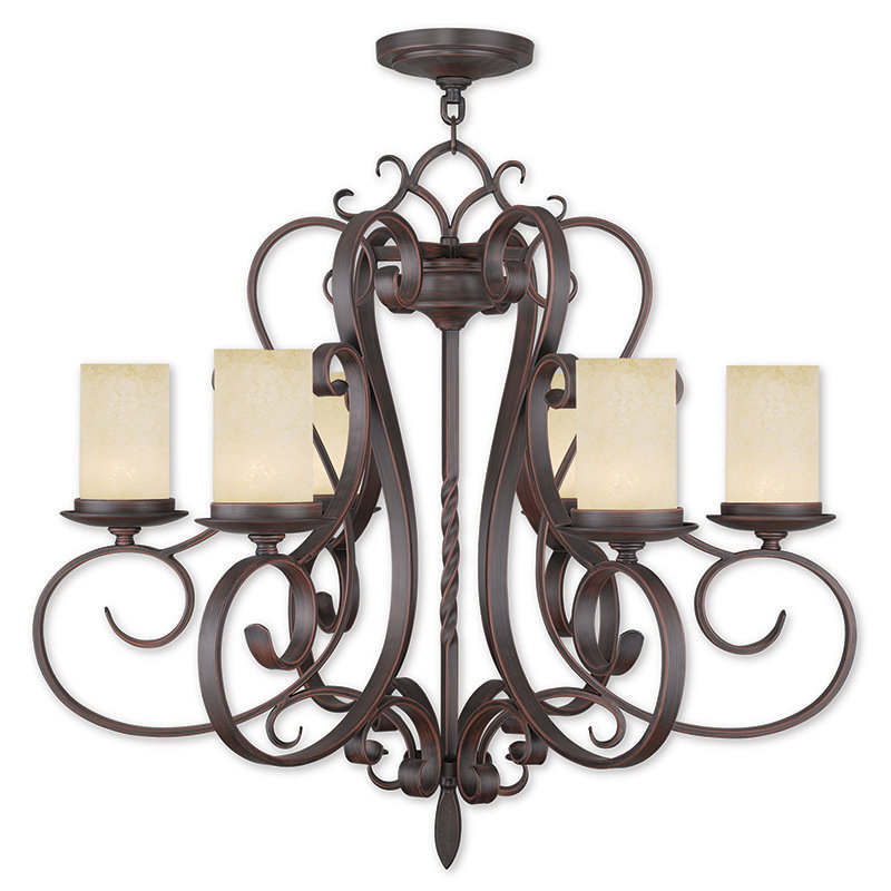 Lustre classique / traditionnel à 5 lumières Bressler, 6