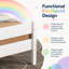 Lit plateforme simple en bois massif avec tête et pied de lit, lit pour enfant-1704669105