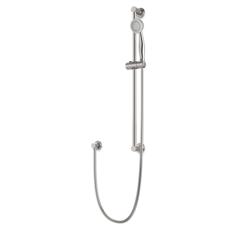 Classic Slidebar Kit With Separate Water Outlet And Hand Shower, Brushed Nickel