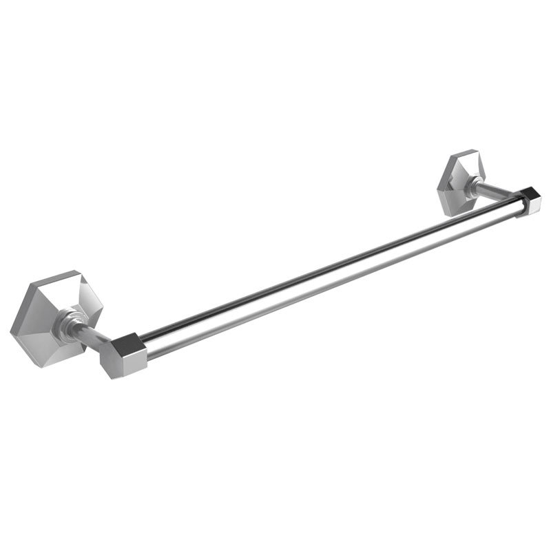 Mackintosh Wall Mounted Towel Bar, Silver Nickel