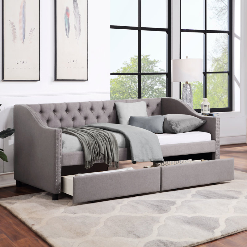 Upholstered Platform Storage Bed