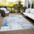 Machine Washable Indoor/Outdoor Cinead ACN1697 Denim Rug-104611250