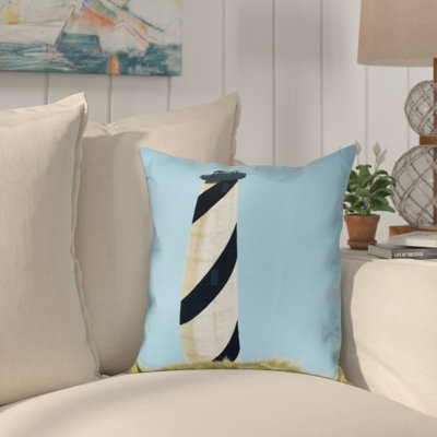 Coussin décoratif à imprimé géométrique OuterBanks