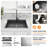 Hercate33"x 22'' W Double Bowl workstation Stainless Steel Drop-In Kitchen Sink with 1 Faucet 