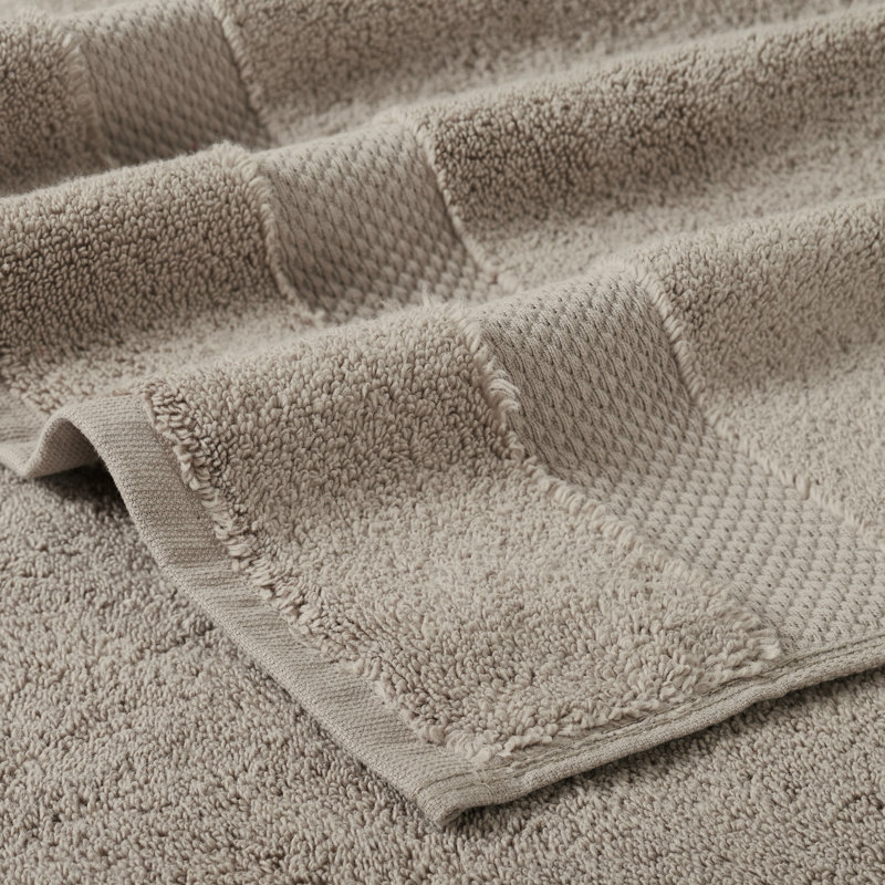 Splash 100% Cotton Zero Twist Towel Set, Bath Towels, Hand Towels & Washcloths, 550 GSM Soft Absorbent Towels for Bathroom, Spa & Daily Use, OEKO-TEX Certified, 3 Pack, Beige