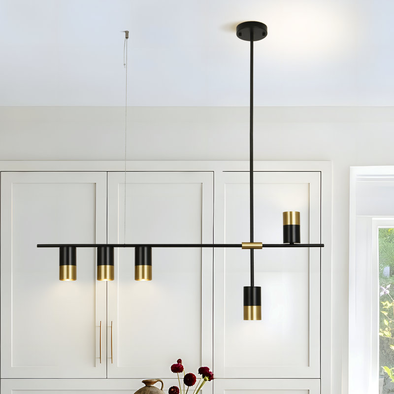 Lanikai 5 - Light Kitchen Island Linear Pendant Light