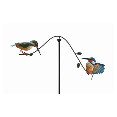 Double piquet de jardin en métal