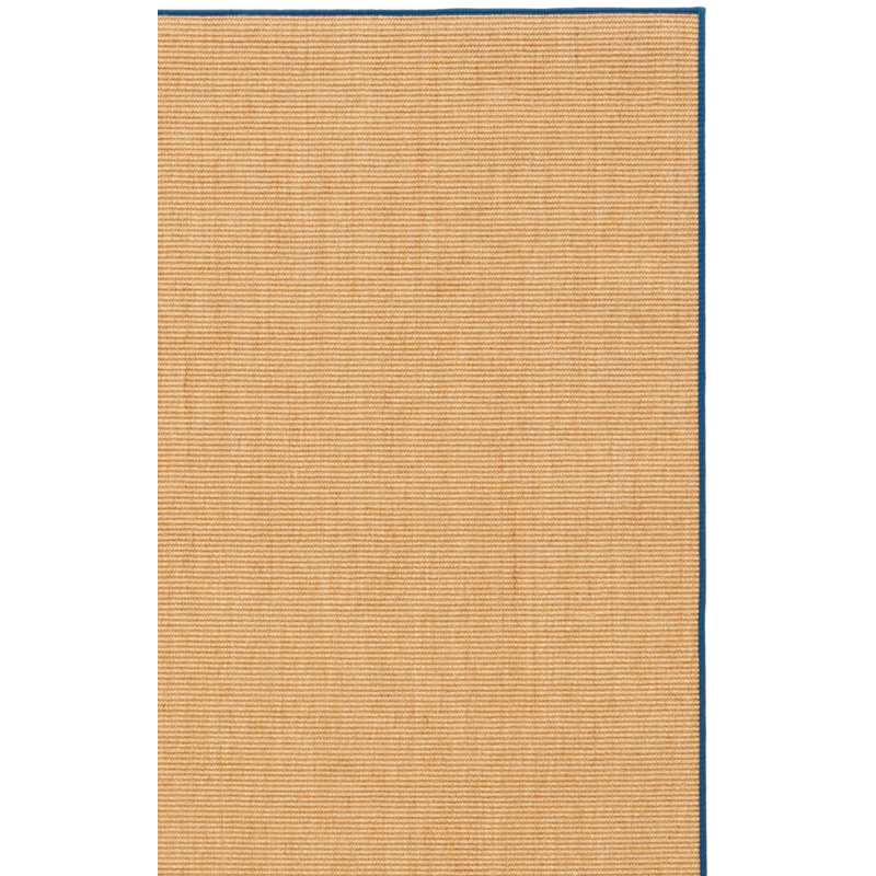 Msr9501 Martha Stewart Sisal/Jute Solid Color Rug in Natural/Navy/Ivory, Rectangle 5' x 7'