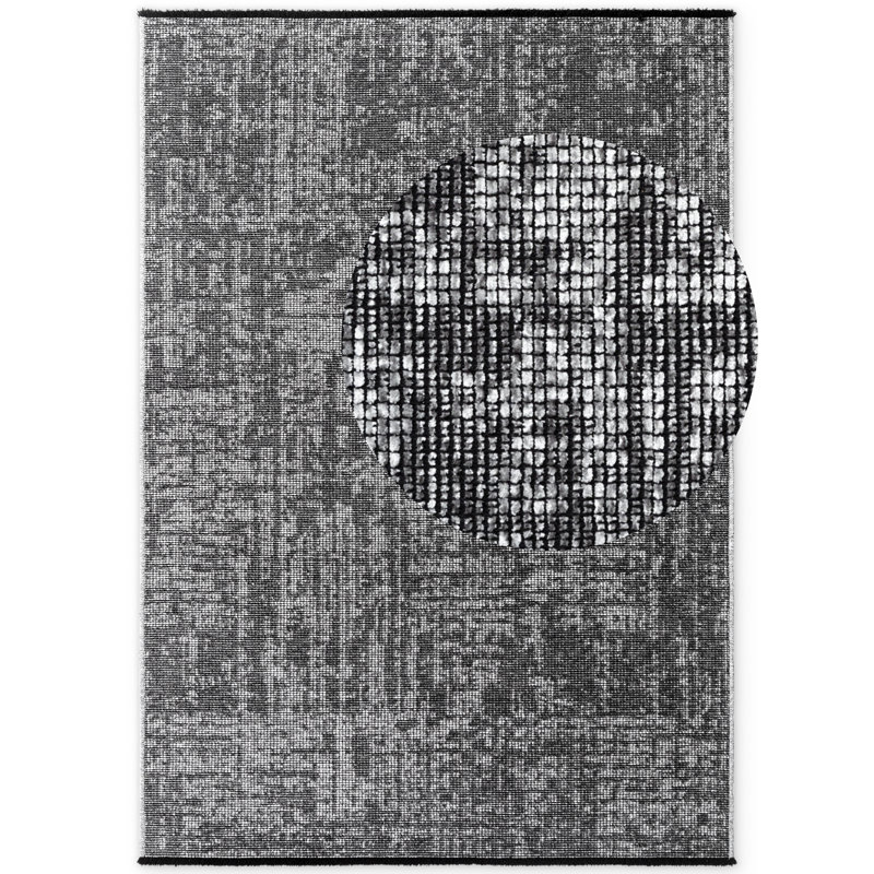 Geometric Cotton Area Rug, Rectangle 80 x 150 cm