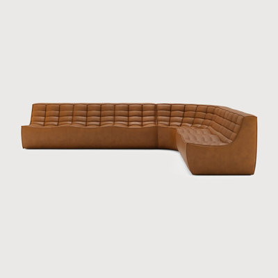 N701 Modular Sofa Set - Combo Left - 1 Seater + 3 Seater + 90° Round Corner