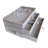 Stackable Clear Acrylic Velvet Jewellery Storage Box With 3 Drawers-1390751503