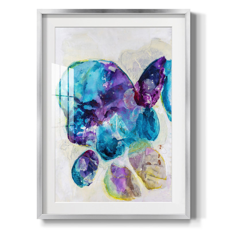 Aegean Dream I - Impression encadrée, H 25,5 po x l 17,5 po, Argent argent