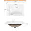Meuble-lavabo moderne de 24 po avec lavabo, petite armoire de lavabo avec 2 tiroirs et porte à fermeture douce, meuble-lavabo sous-comptoir avec tiroirs -101750323-101750334