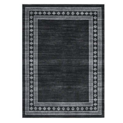 Living Room Rug Large Ultra-Soft Floor Carpet With Rubber Backing Non-Shedding Thin Accent Rug Machine Washable Bordered Indoor Carpet