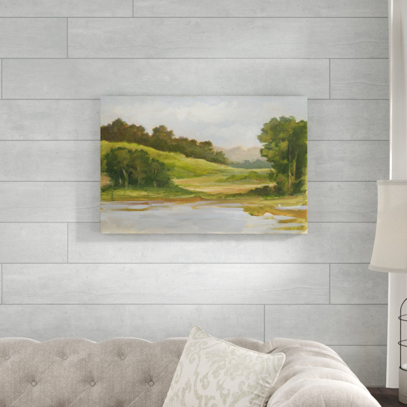 «Spring Light I», peinture sur toile, H 20 po x l 30 po