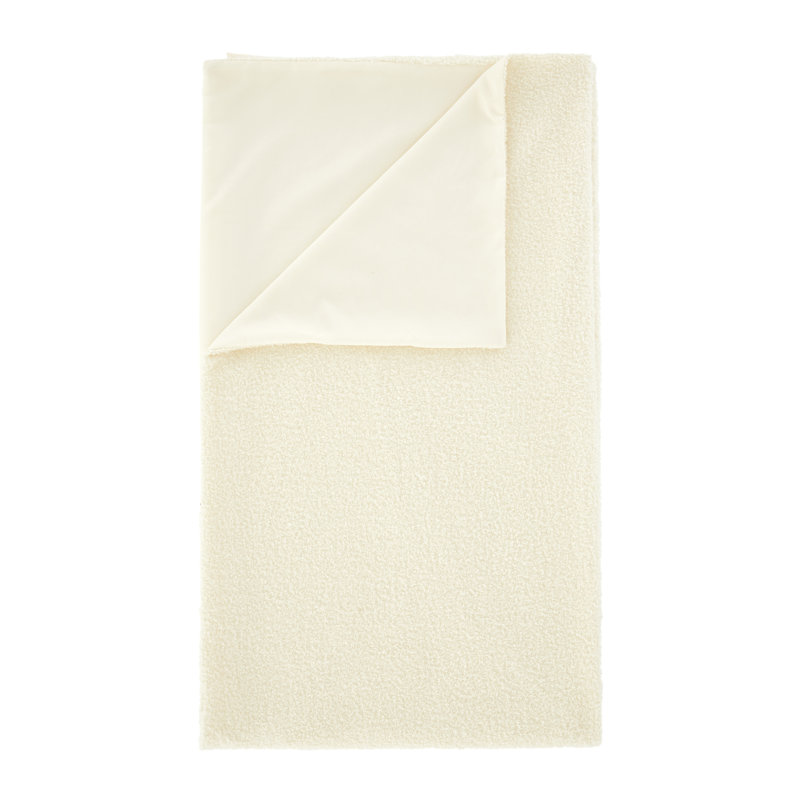 Soft Boucle Warm Blanket Throw, Cream