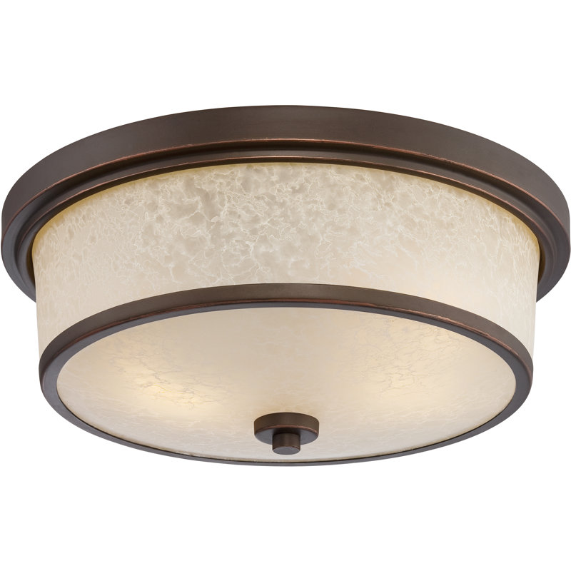 Thorpe Mahogany Bronze 2 - Bulb Outdoor Flush Mount