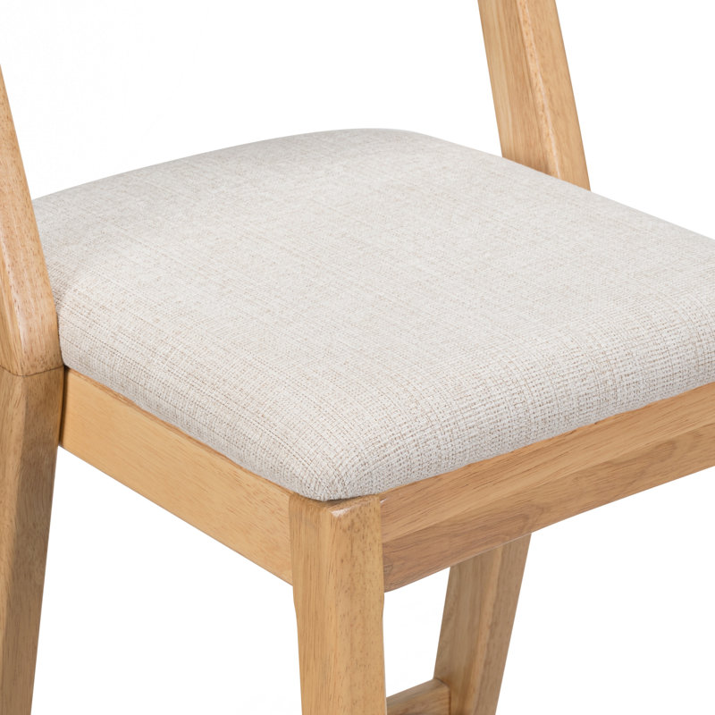 Rubberwood Barstool, Natural