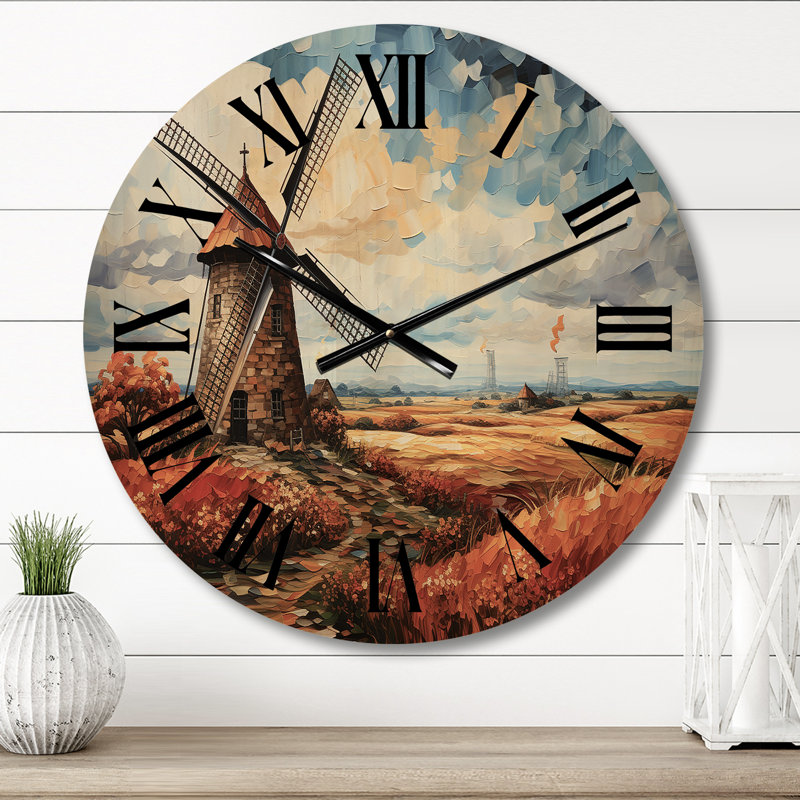 Horloge murale en bois massif Keneson, Moyenne