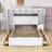 Vytis Queen Size Wooden Platform Bed With 4 Drawers and Headboard-1639656375