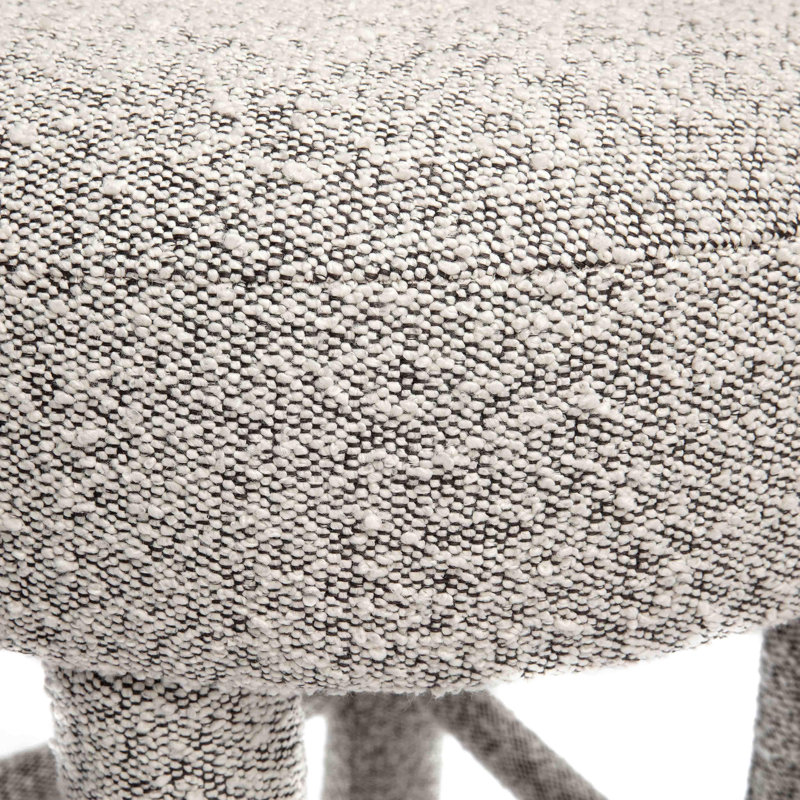Lowther Carmel Performance Counter Stool, Boucle Black/White