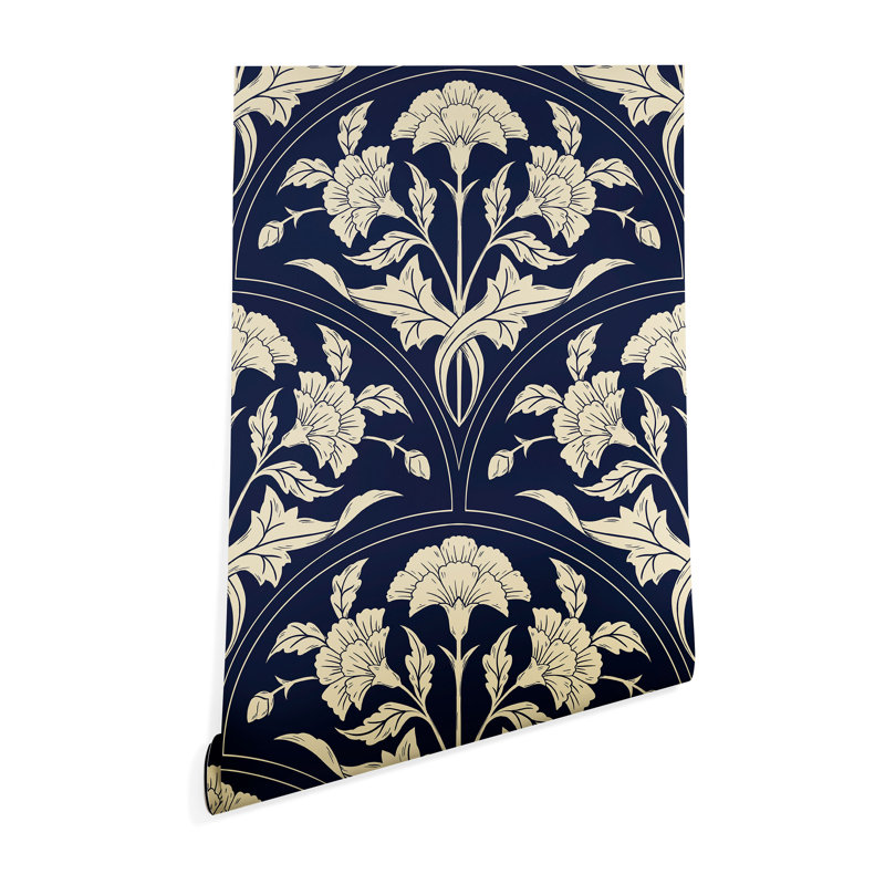 Papier peint Avenie victorien botanique bleuet, 2 feet x 10 feet panel