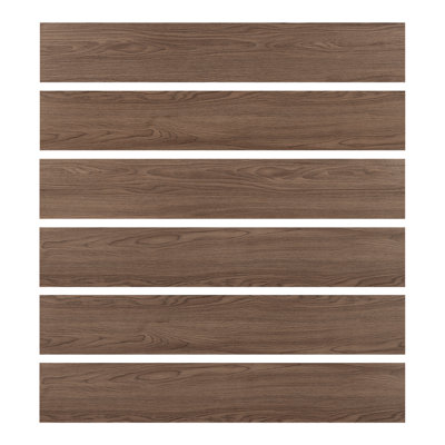 Carreau de vinyle 6 po x 36 po x 1,5 mm auto-adhésif en vinyle, planche de plancher en planches résistantes à l'eau (54 pieds carrés / caisse)