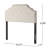 Tufted Upholstered Headboard Queen Size, Solid Wood Head Board With Durable Metal Legs, Adjustable Height Queen Headboard With Nailhead Trim,Fabric Headboard In Modern Button Tuffted Design-1082268370-1082268376