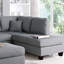 3 pièces Canapé modulaire réversible pour canapé de salon et repose-pieds en polyfibre-1386713486