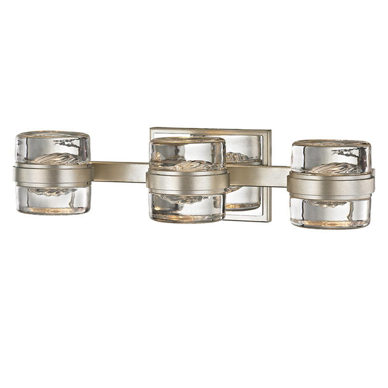 Splash 3-Light LED Vanity Light, Silver Leaf