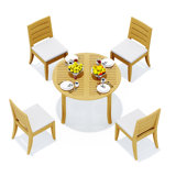 Atnas Outdoor 5 - Piece Teak Dining Set