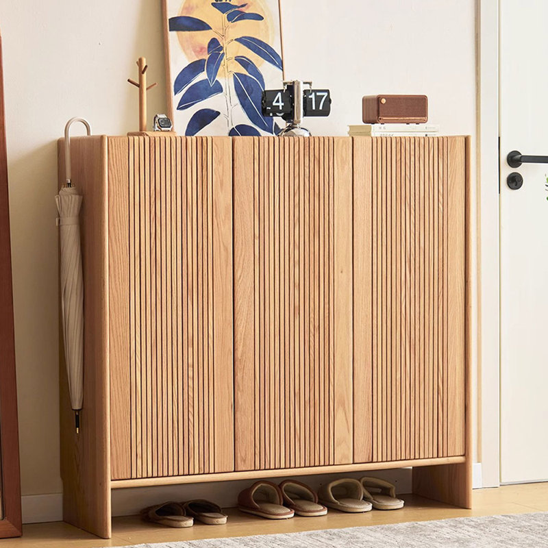 Rangement pour chaussures en bois massif Burlywood
