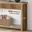 70.9 Inch Wood Console Table Long Sofa Table with 3 Drawers-1395109303
