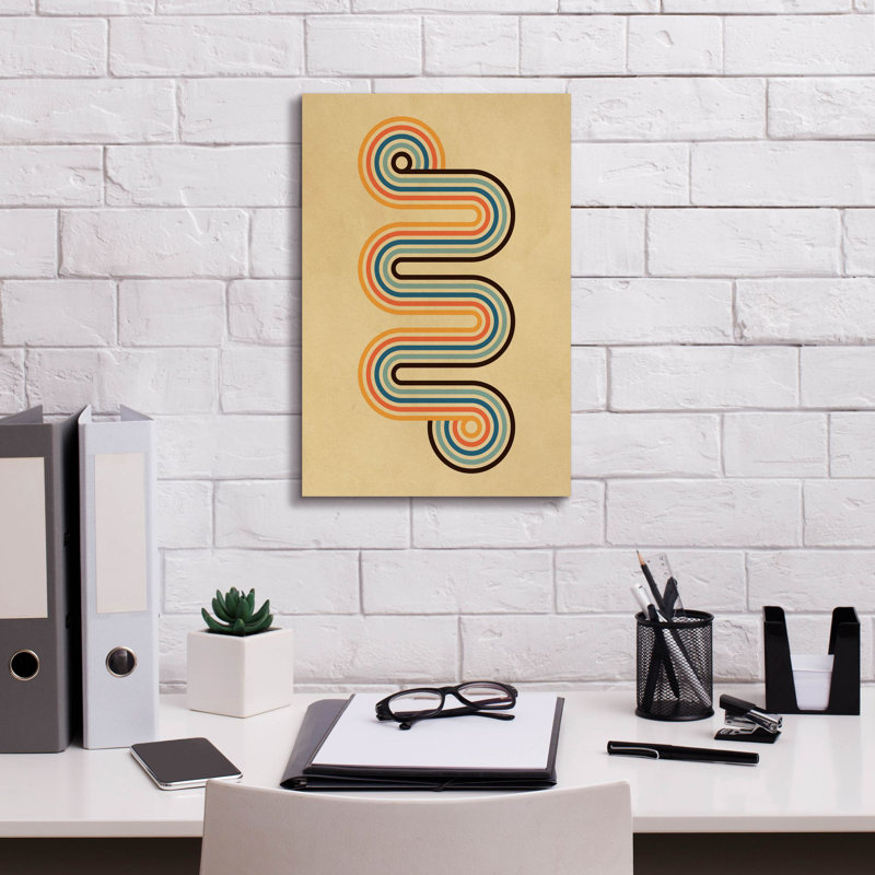 «Retro 3 on Canvas» par Gary Williams, reproduction, H 18 po x l 12 po x P 0,75 po