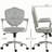 Office Chair, Computer Desk Chair with Button Tufted Velvet-Feel Fabric, Swivel Vanity Chair-619946411