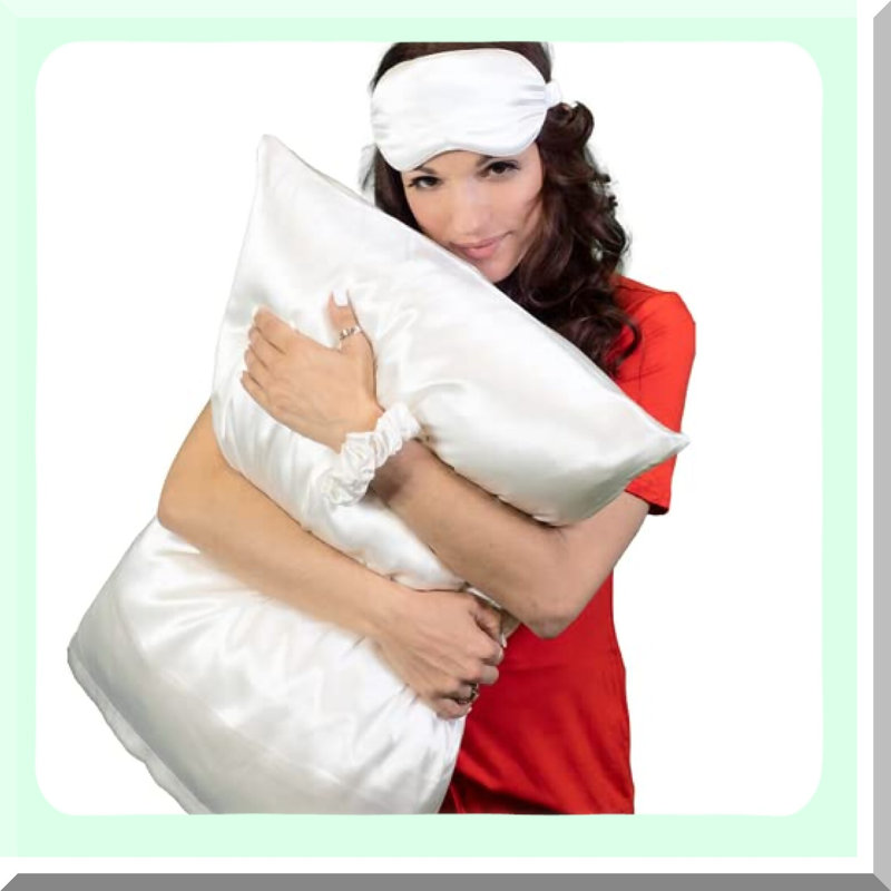LuxurySilk Dream Pillowcase - 100% Silk, 22 Momme, Grade 6A, Deep Envelope Closure, White, 20" x 36" - Anti-Aging, Hair & Skin Benefits