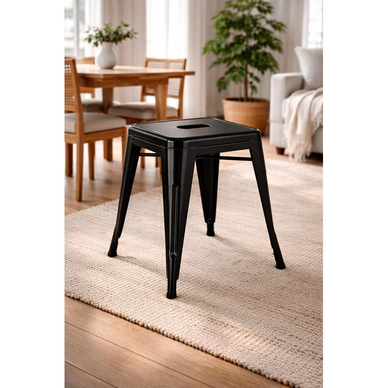Tabouret d'appoint Caughfield, Noir