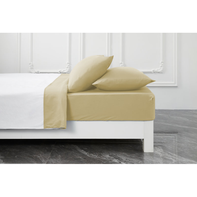 Premium Rayon from Bamboo Sheet Set Deep Pockets, Cooling, Ultra Soft and Breathable, Beige